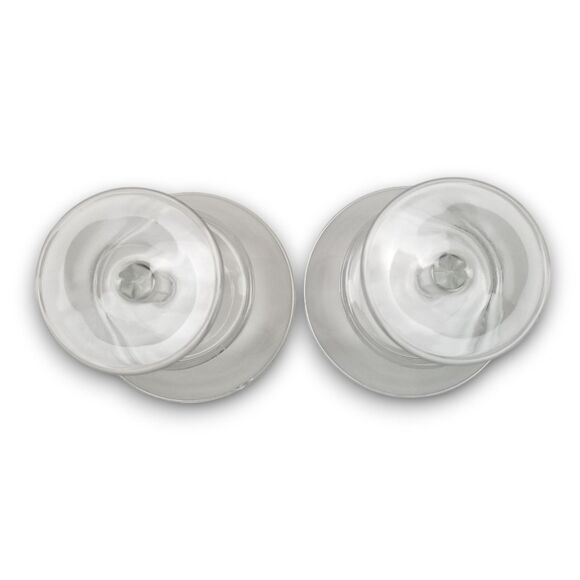 Clear Glass Dessert Pudding Tapioca Jello Yogurt Cups Two 7oz. 4 Inch Diameter - Picture 6 of 6